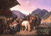 HESS, Heinrich Maria von Sankt Leonhardsfest in Fischhausen am Schliersee Sweden oil painting artist